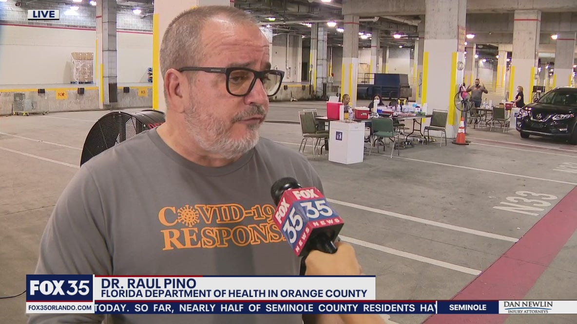 Dr. Raul Pino speaks about closing of Orange County Convention Center vaccination site
